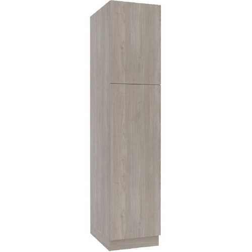 Cambridge SA-PU1896-GN Ready to Assemble Threespine 18 in. x 96 in. x 24 in. Stock Pantry Base Cabinet in Grey Nordic