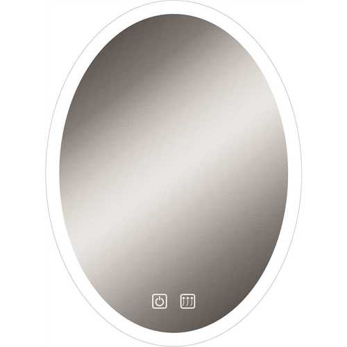 Litex MIR3009B LED Bathroom Mirror With Defogger Night Light and 2-Touch On/Off