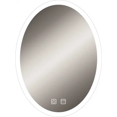 Litex MIR3009B LED Bathroom Mirror With Defogger Night Light and 2-Touch On/Off Clear