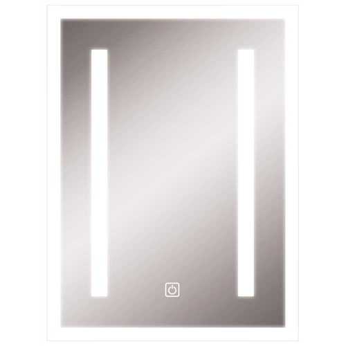 Litex MIR3013BA 24 in. x 24 in. Vertical Rectangle LED Mirror with Touch on/off Switch