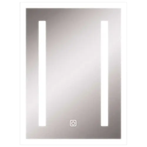 Litex MIR3013BA 24 in. x 24 in. Vertical Rectangle LED Mirror with Touch on/off Switch Clear