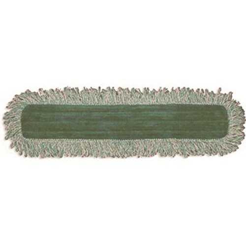 24 in. Green Microfiber Dust Mop with Fringe - pack of 3