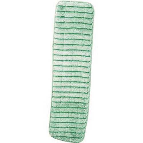 18 in. Green Scrubbing Microfiber Flat Mop Pad - pack of 3