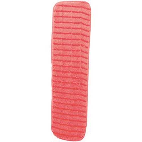 18 in. Red Scrubbing Microfiber Flat Mop Pad - pack of 3