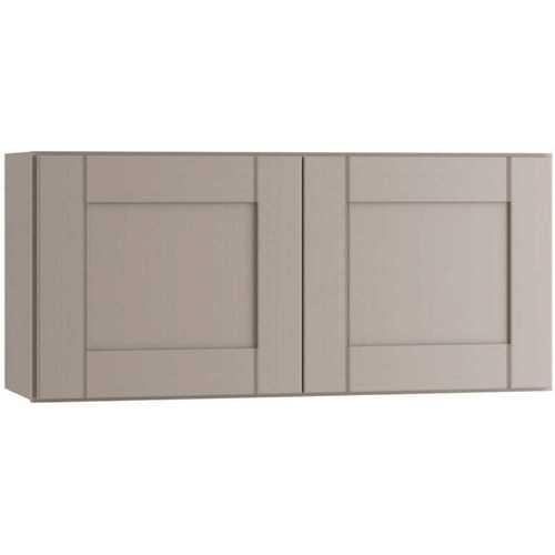 Contractor Express Cabinets W2412-XVG Veiled Gray Shaker Assembled Plywood 24 in. x 12 in. x 12 in. Wall Kitchen Cabinet with Soft Close