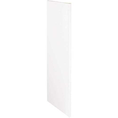 Vesper White Shaker Assembled Plywood 1.5 in. x 84 in. x 24 in. Kitchen Cabinet Refrigerator Decorative End Panel