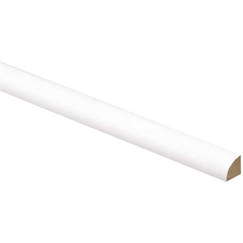 Vesper White Shaker Assembled Plywood 96 in. x 0.75 in. x 0.75 in. Kitchen Cabinet Quarter Round Molding
