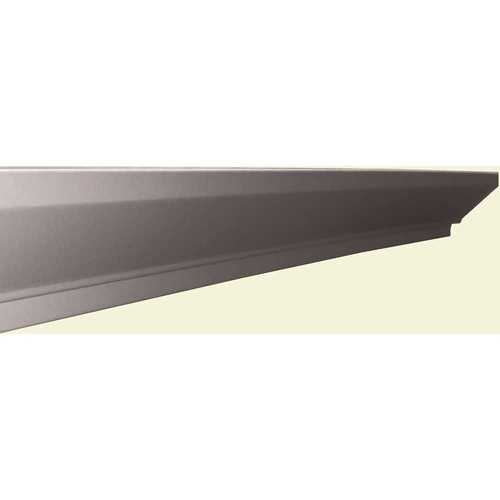 Veiled Gray Shaker Assembled Plywood 96 in. x 2.75 in. x 2.875 in. Kitchen Cabinet Crown Molding
