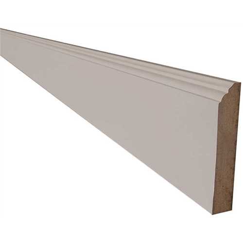Veiled Gray Shaker Assembled Plywood 96 in. x 4 in. x 0.75 in. Kitchen Cabinet Furniture Base Molding