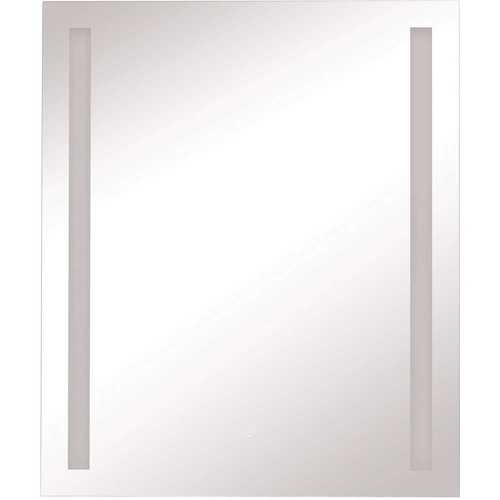 Tosca 100102 30 in. W x 36 in. H Frameless Rectangular LED Light Bathroom Vanity Mirror in Silver