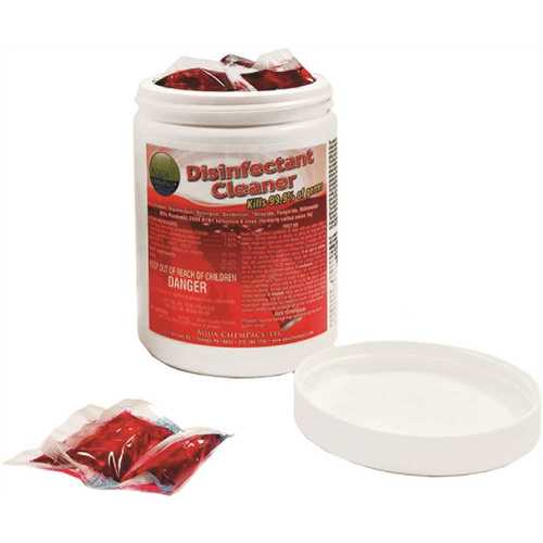 Aqua ChemPacs 4-2327 Disinfectant Cleaner Dissolvable Pacs ( Jar)