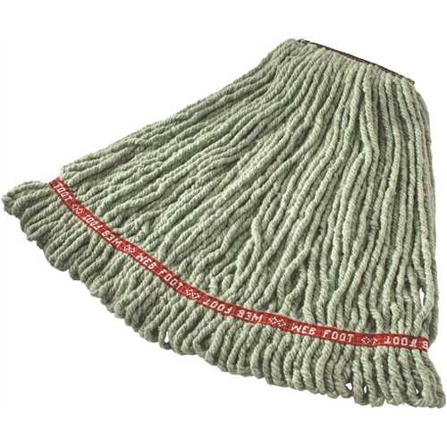 20 oz. Green Web Foot Blend Replacement String Mop Head