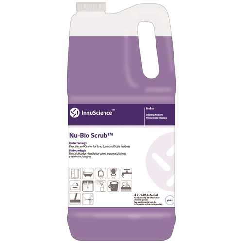 INNUSCIENCE 15728 NU-BIOSCRUB 4L, DESCALER AND CLEANER FOR SOAP SCUM AND SCALE RESIDUES