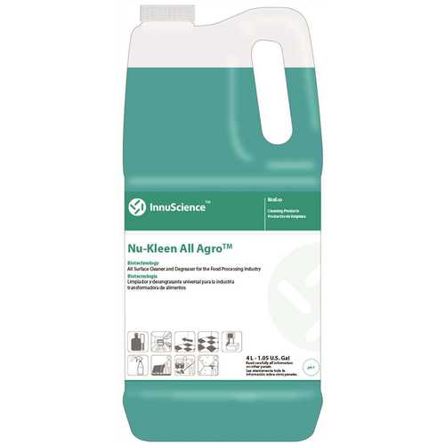 INNUSCIENCE 16487 Nu-Kleen All Agro 4L odor less All-Purpose Cleaner Spray and degreaser for the food service industry