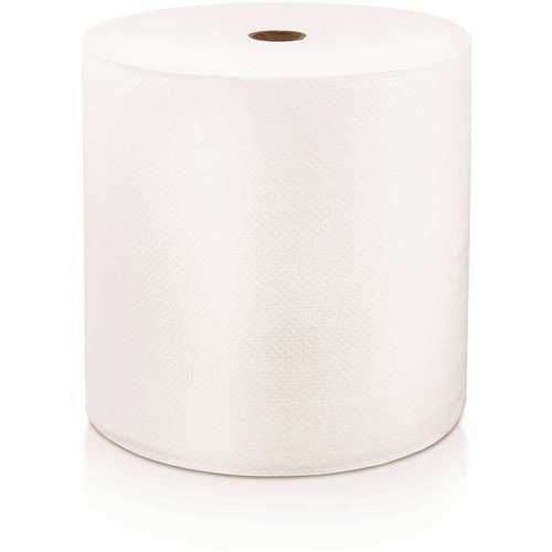 1-Ply White Hard Wound Roll Towels - pack of 6