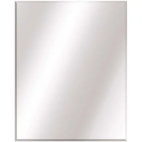 Glacier Bay 81173 24 in. W x 30 in. H Frameless Rectangular Beveled Edge Bathroom Vanity Mirror in Silver