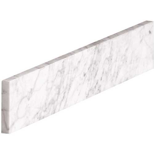 Home Decorators Collection 41108 18 in. Marble Sidesplash in Carrara