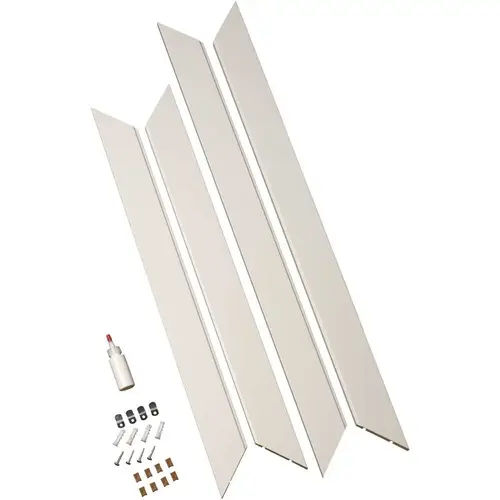 American Pride OK2436N371 24 in. x 36 in. Makeup Mirror Frame Kit in White