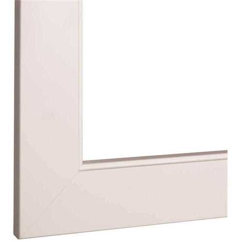 American Pride OK4236N371 Decorative 42 in. x 36 in. Single Mirror Framing Kit for Bathrooms in White with Flat Frame