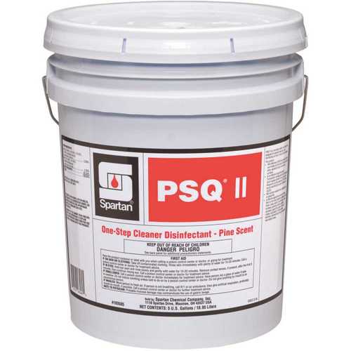 Spartan Chemical 103505 PSQ II 5 Gallon Scent One Step Cleaner Disinfectant