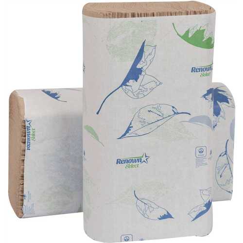 Natural Multifold Paper Towels (250 Sheets Per Pack )