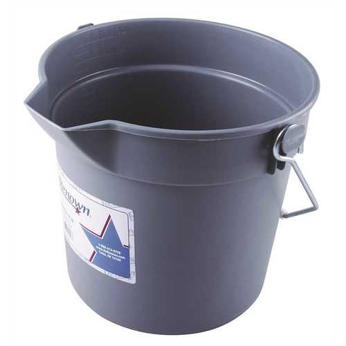 DELUXE BUCKET, GRAY, 10 QUART, HEAVY-DUTY