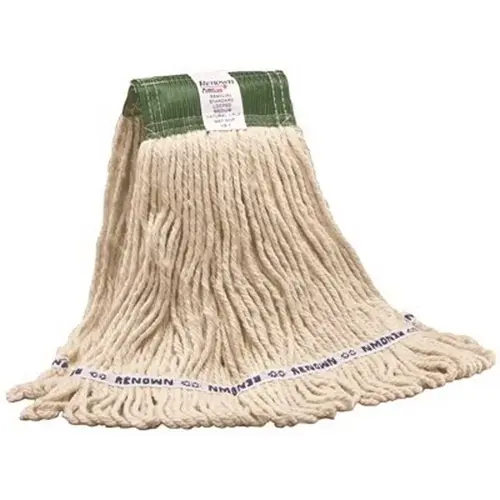 Standard Medium White Blend Loop-End Wet String Mop Head with 5 in. Head Band