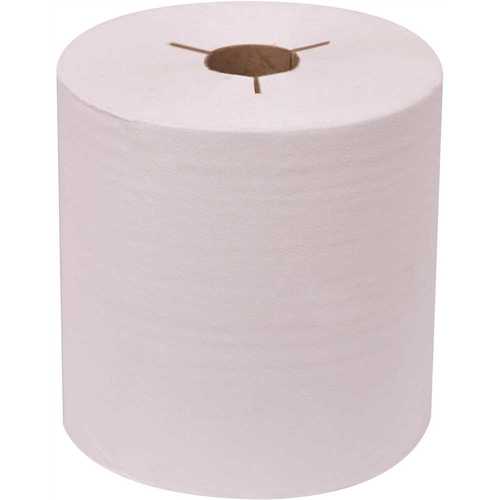 Renown REN06131-WB Natural White 8 in. Controlled Hardwound Paper Towels (800 ft. per Roll, ) - pack of 6