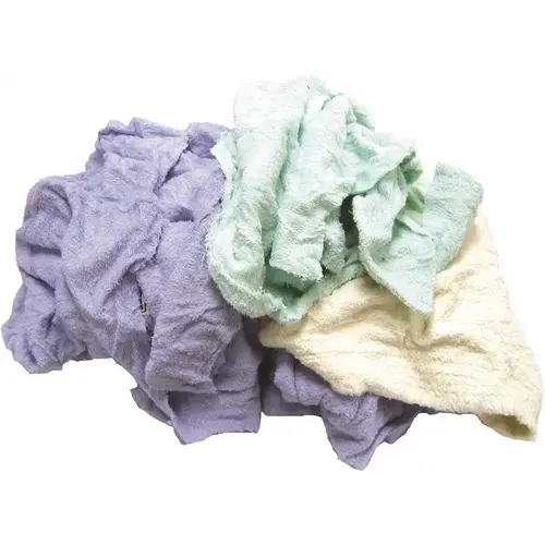 25 lbs. Terry Towels and Robes Rag Multi-Colored