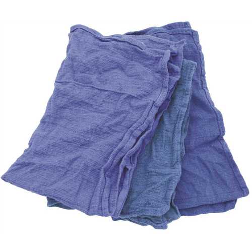 Used Huck Cloth Towel (Approximately 60-65 Towels Per 10 lbs. Carton) Blue