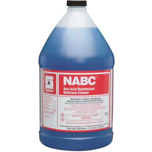 NABC 749604 1 Gallon Floral Scent Restroom Disinfectant Blue