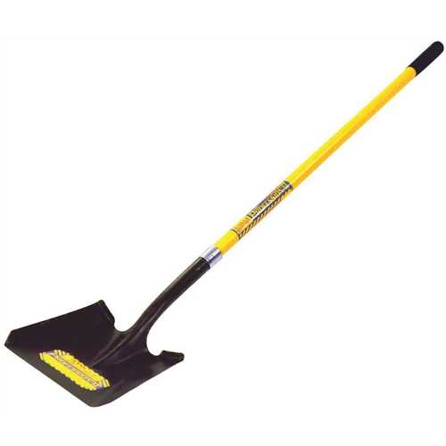 SEYMOUR 40 SERIES SQUARE POINT SHOVEL PROFESSIONAL GRADE WITH 46 IN. FIBERGLASS HANDLE AND PERMA GRIP