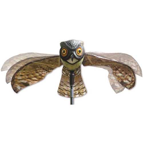 Bird-X OWL Prowler Owl with Flapping Wings Owl Decoy Scarecrow Bird Repellent Scare Pigeons Birds