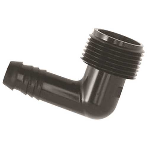 1/2 in. Barb x 3/4 in. Male Pipe Thread Irrigation Swing Pipe Elbow - pack of 10