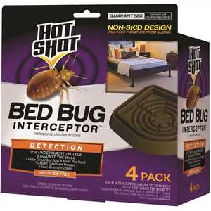 HOT SHOT HG-96319-1 Bed Bug Interceptor Pesticide-Free Bed Bug Detection - pack of 4