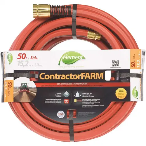 Element ELCF34050 3/4 in. Dia x 50 ft. Contractor Farm Hose