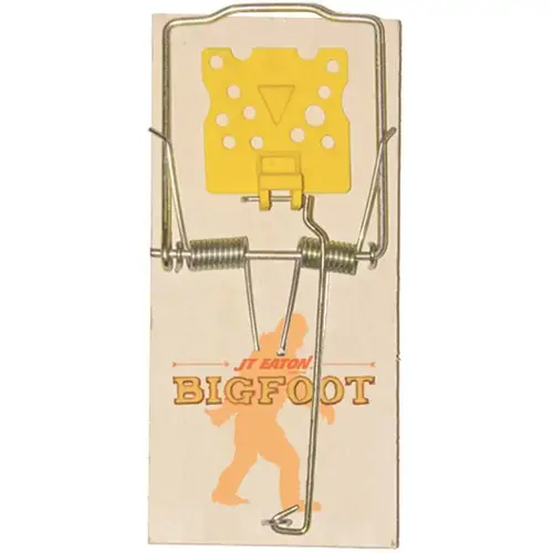 Bigfoot Rat Size Spring Action Wooden Snap Trap with Expanded Trigger - pack of 12