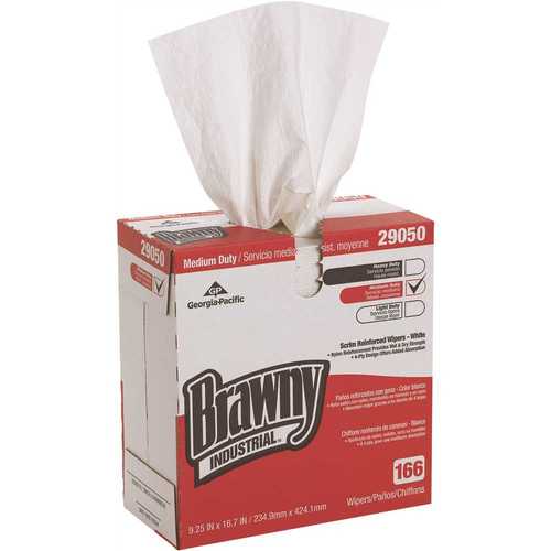 Brawny Industrial 19881/01 White 4-Ply Scrim Reinforced Paper Wipers - pack of 5