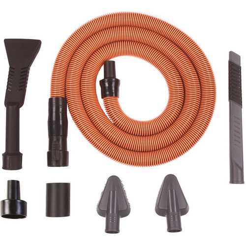 1-1/4 in. Premium Car Cleaning Accessory Kit for RIDGID Wet/Dry Shop Vacuums Black and Orange