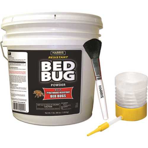 Harris BLKBB-P80 80 oz. Resistant Bed Bug Powder with Applicator Brush