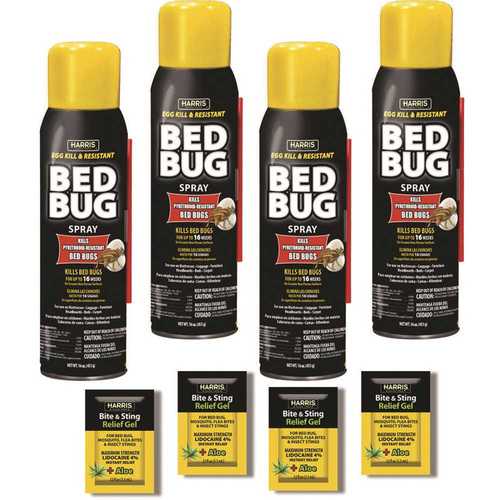 Harris BLKBB16A-4PK 16 oz. Egg Kill and Resistant Bed Bug Spray - pack of 4