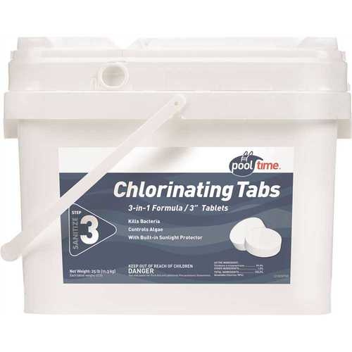 Pool Time 21825PTM 25 lbs. Chlorinating Tablets