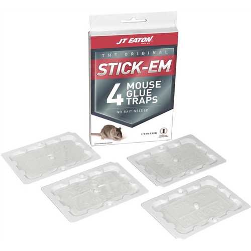 JT Eaton 133N Stick-Em Mouse Size Glue Trap - pack of 4