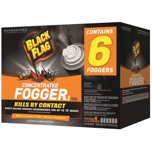 BLACK FLAG HG-11079-1 BlackFlag Indoor Fogger - pack of 6