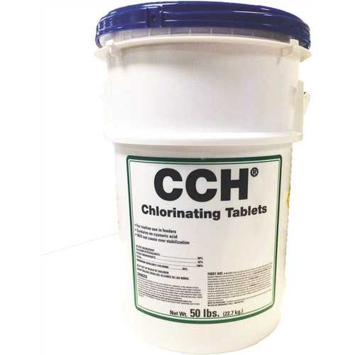 CCH Products 23220 50 lbs. 2-5/8 in. Chlorinating Calcium Hypochlorite Tablets