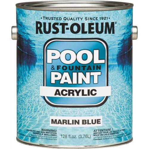 1 gal. Marlin Blue Acrylic Pool and Fountain Paint