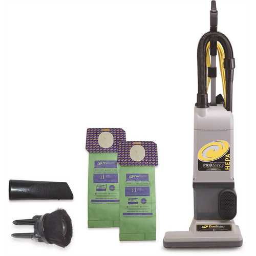 ProTeam 107252 Proforce 1500XP Upright Vacuum Cleaner with On-Board Tools