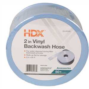 HDX 69266 50 ft. x 2 in. Swimming Pool, Spa, and Hot Tub Backwash Hose