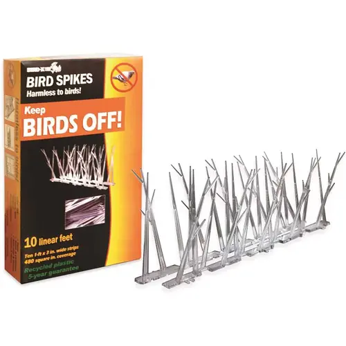 Bird-X SP-10-N 10 ft. Original Plastic Bird Spikes Bird Control Kit