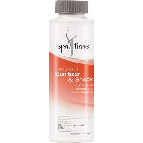 Spa Time 17487STM 14 oz. Dual Purpose Sanitizer and Shock